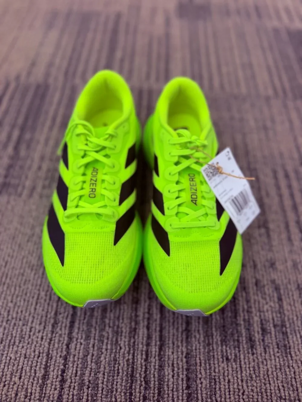 ✨ Adidas Adizero Evo SL - Women's 7 / Men's 5.5 - Neon Yellow / Black - NEW ✨
